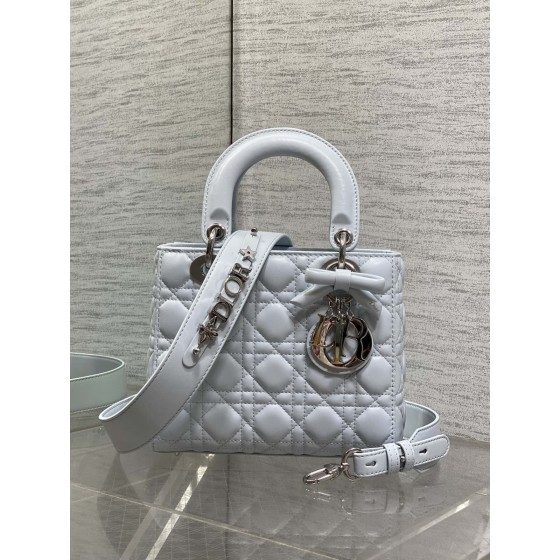 Dior Lambskin Lady Dior Bow Crossbody Handbag