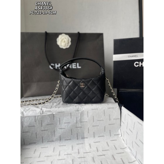Chanel AP4386 Lunch Box Bag Calfskin Metal Chain