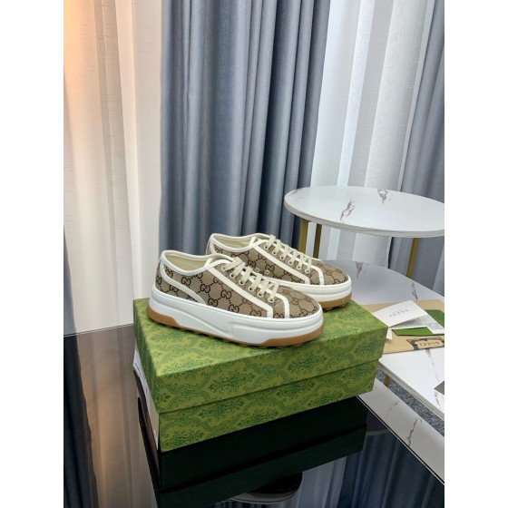 Gucci Monogram Canvas Casual Platform Shoes