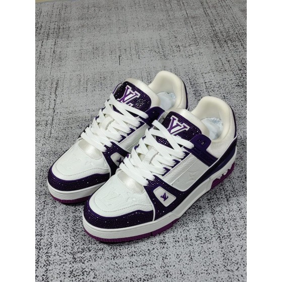 LV Rhinestone Men Women Casual Shoes