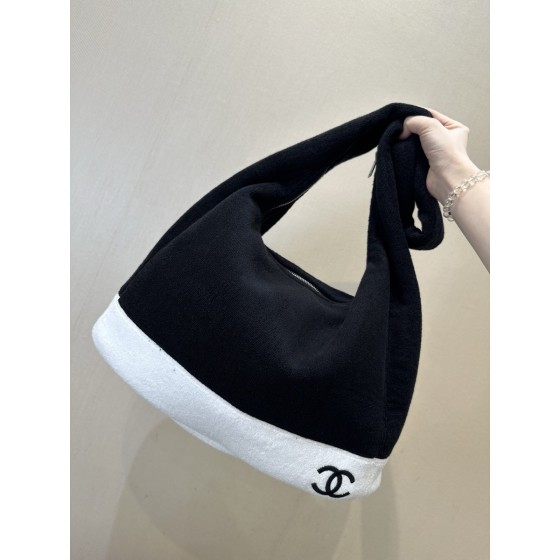 Chanel Classic Black White Tote Bag