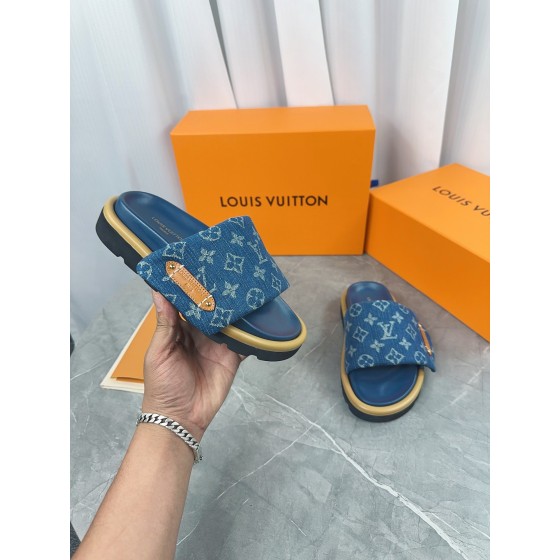 LV Flat Slide Sandals Unisex